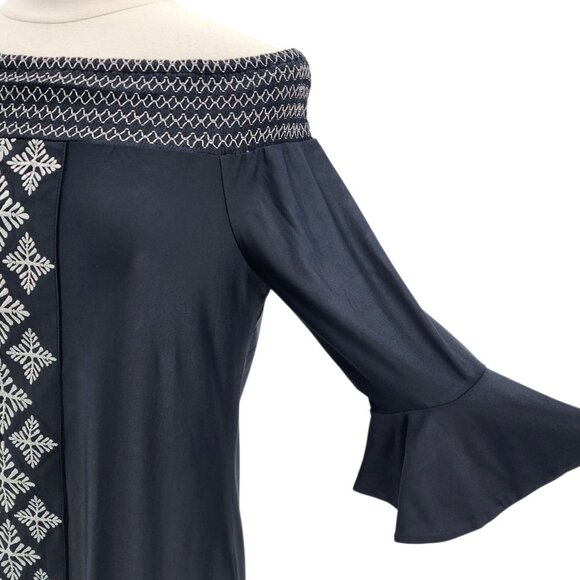 New Cabana Life Womens Large Dress Essentials UPF 50+ Black Metallic Coverluxe - Picture 6 of 13